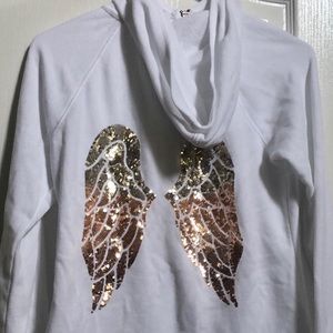 Victoria’s Secret Sequined Zip Up Hoodie.